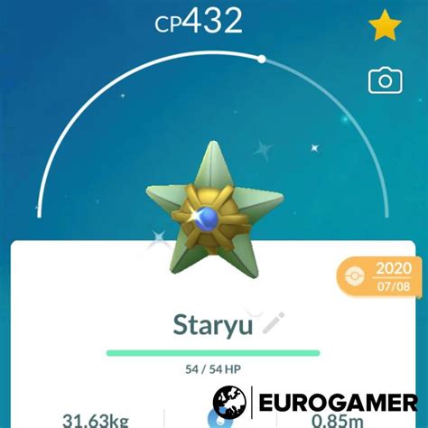 Staryu 100% perfect IV stats, shiny Staryu in Pokémon Go | Eurogamer.net