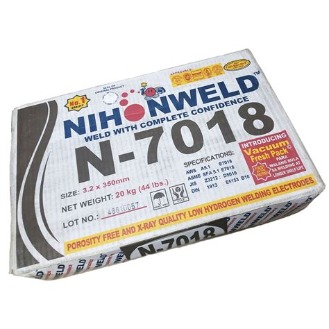 NIHONWELD WELDING ROD 7018 1/8" 3.2mm WHITE BOX ( TINGI 1 KILO 1 KILO 1 ...