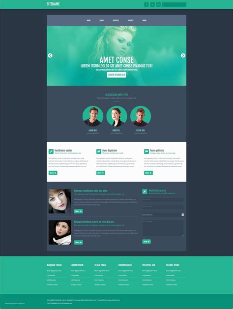 Free HTML Templates Of Free E Page Website HTML Template ...