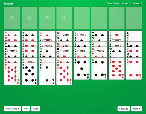 FreeCell Solitär - Kostenlos Online Spielen