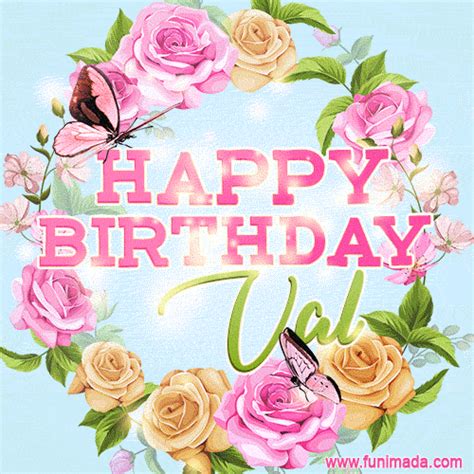 Happy Birthday Val GIFs for Her - Download on Funimada.com