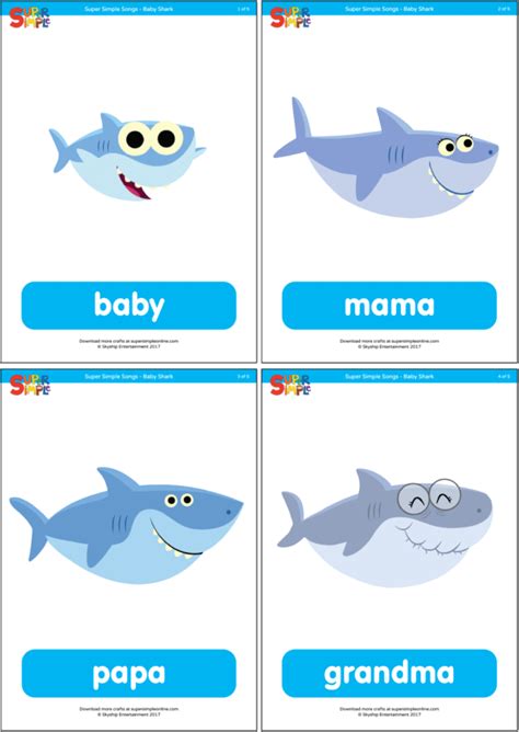 Baby Shark - Family Flashcards - Super Simple