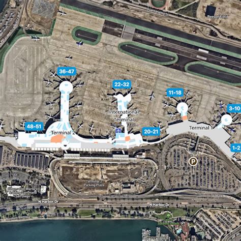 San Diego Airport Map: Guide to SAN's Terminals