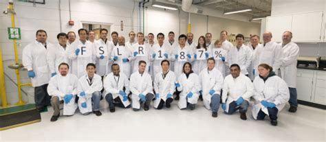 First Solar, Inc. - First Solar Sets New World Record for CdTe Solar ...