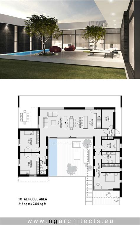 Modern villa design, Villa design, House layouts