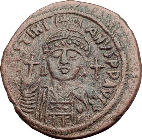 JUSTINIAN I the Great 527AD LARGE Follis Authentic Ancient Byzantine ...