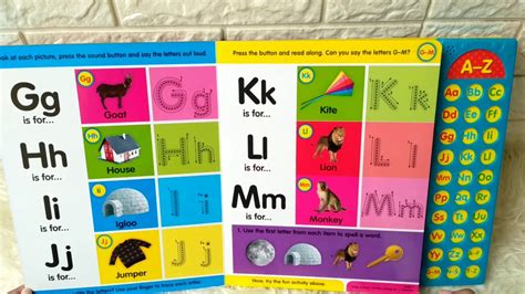 Learn with Me ABC Sound Book with over 30 noisy alphabet sounds - YouTube