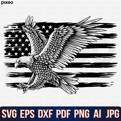 Eagle through flag svg eagle with flag svg eagle usa svg american eagle ...