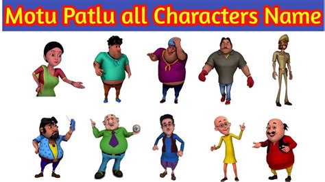 Motu Patlu All Characters Name|Hindi & English with imege|# ...