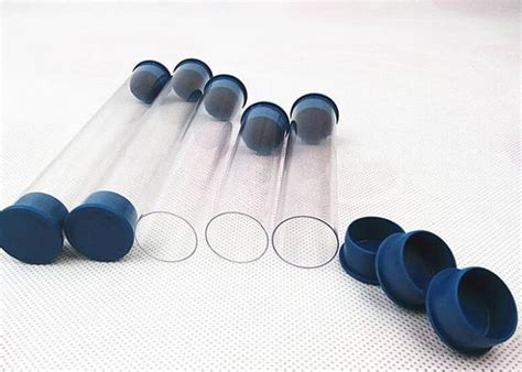 Factory Extrusion plastic clear tube with lids transparent packaging tube