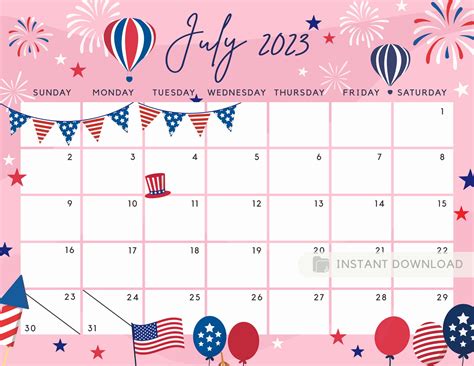 July 2023 Calendar Cute - Get Calendar 2023 Update