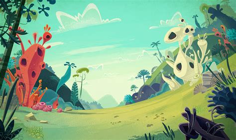 CARTOON BACKGROUNDS | Behance