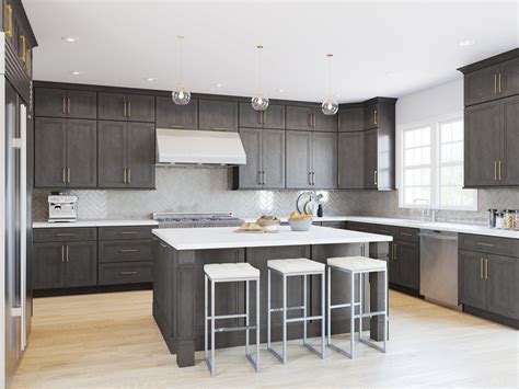 Light Grey Kitchen Cabinets With Black Countertops | www ...