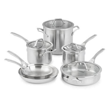 Calphalon Signature Stainless Steel 10-pc. Cookware Set | Cookware set ...