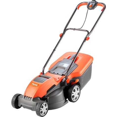 Flymo Speedi-Mo 360C Electric Metal Blade Lawnmower Orange ...