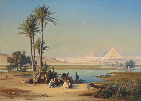 The flood plain of the Nile Painting by Johann Jakob - Pixels