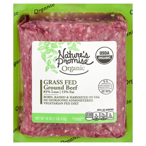 Save on Nature's Promise Organic Ground Beef Grass-fed Fresh Order ...