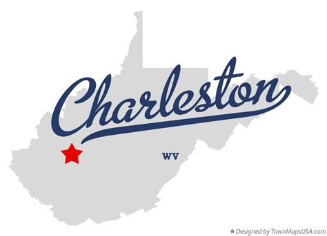 Map of Charleston, WV, West Virginia