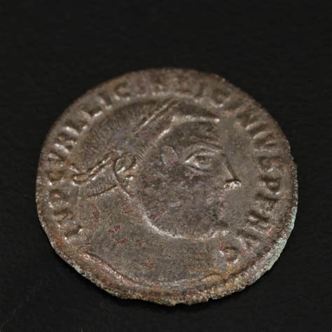 Ancient Roman Imperial Follis Coin of Licinius I, ca. 308 A.D. | EBTH