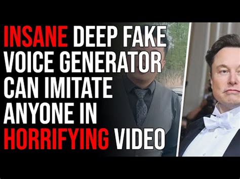 INSANE Deep Fake Voice Generator Can Imitate ANYONE In Horrifying Video ...