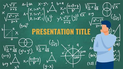 Mathematics. Free Presentation Theme Template mathematics, data and ...