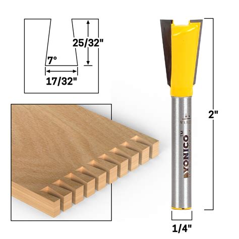 Joinery :: Dovetail :: 7° X 17/32" Dovetail Router Bit - 1/4" Shank ...