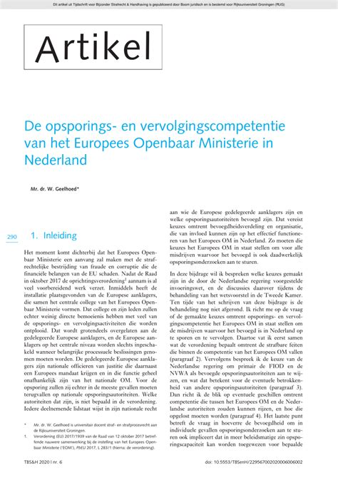 (PDF) De opsporings- en vervolgingscompetentie van het Europees ...