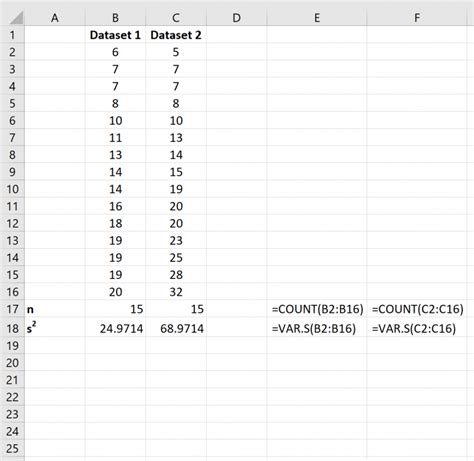 How to Calculate Pooled Variance in Excel (Step-by-Step)