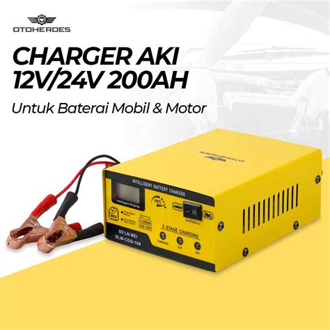 Jual OTOHEROES BO LAI MEI Charger Aki Mobil Motor 250W 12V/24V