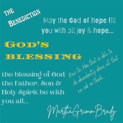 THE BENEDICTION: WHAT IS IT?... | Benediction, Gods promises, God