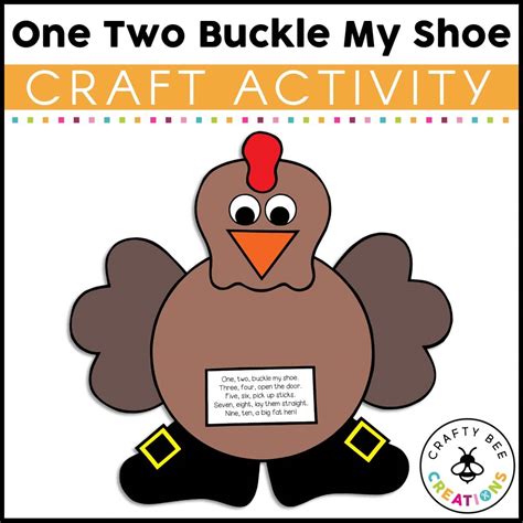 One Two Buckle My Shoe Craft Activity - Crafty Bee Creations