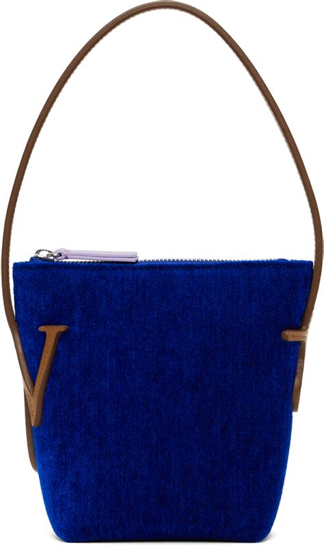 JW Anderson: Blue Mini Anchor Top Handle Bag | SSENSE