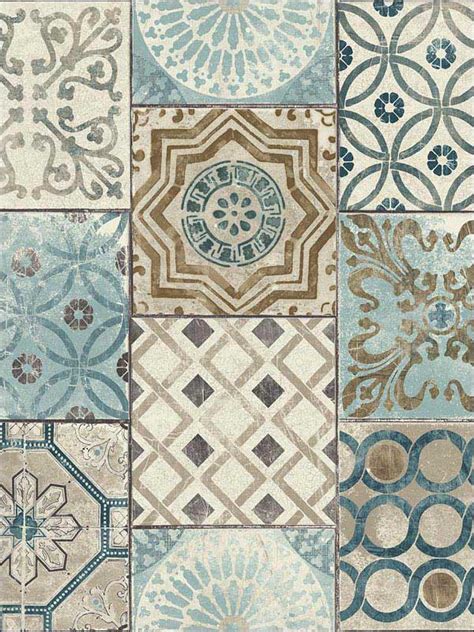 Moroccan Tile Wallpaper NW30002 by Nextwall Wallpaper