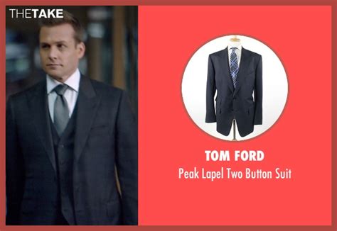 Harvey Specter's Blue Tom Ford Peak Lapel Two Button Suit from Suits ...