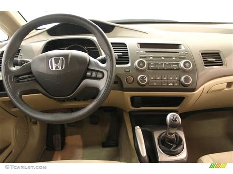 2008 Honda Civic LX Sedan Ivory Dashboard Photo #62719222 | GTCarLot.com