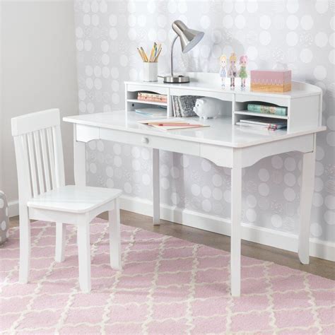 KidKraft Avalon Kids 41.6" Writing Desk with Hutch and Chair Set ...