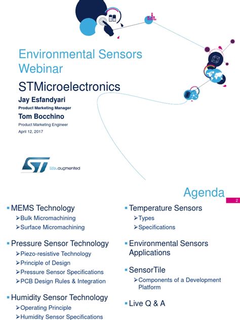 Environmental Sensors: An Overview of MEMS Technologies and ...