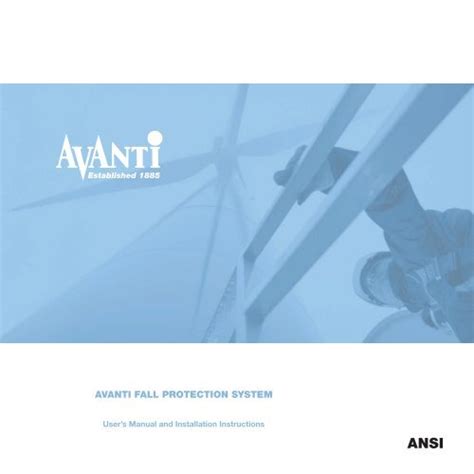 AVANTI FALL PROTECTION SYSTEM - Avanti Online