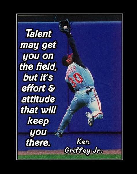 Ken Griffey Jr #1 Inspirational Baseball Motivation Quote Poster Wall ...