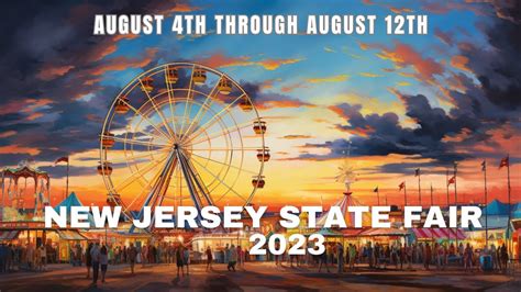 New Jersey State Fair 2023 - August 4th-12th Sussex County Fairgrounds ...