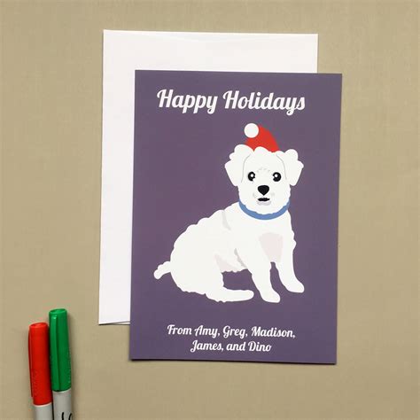 Custom Pet Holiday Cards Personalized Pet Holiday Cards | Etsy