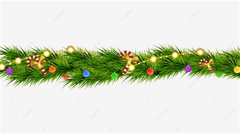 Christmas Garland, Christmas, Garland, Decoration PNG and Vector with ...