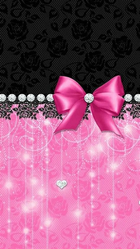 Pink Bow posted by Sarah Sellers, glitter bows HD phone wallpaper | Pxfuel