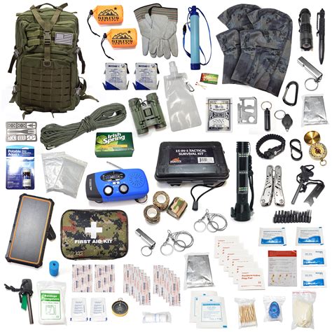 Pre-Packed Emergency Survival Kit/Bug Out Bag for 2 – 175+ Pieces ...