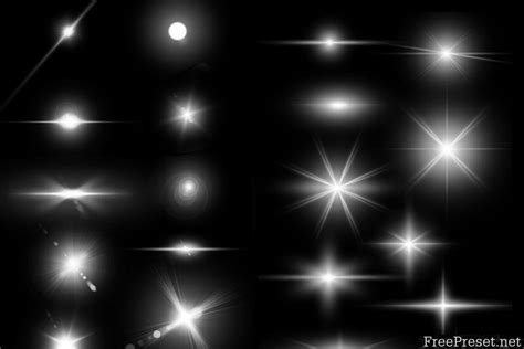 Lens Flare & Stars Photoshop Brushes ABR