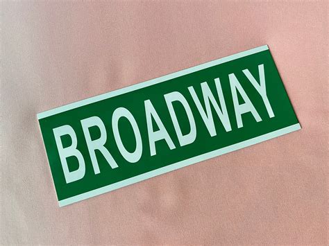 Broadway Street Sign Metal Broadway Sign New York City - Etsy