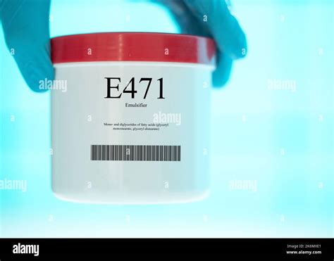 Container of the food additive E471 Stock Photo - Alamy