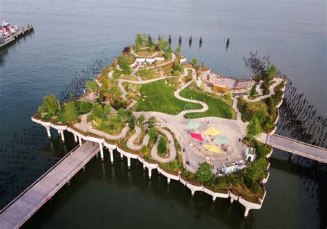 Little Island Park at Pier 55 in New York New Landmark of the City ...