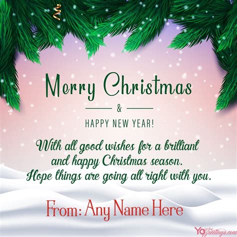 Merry Christmas Greeting Card