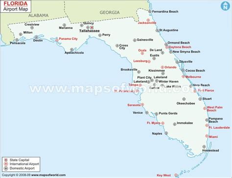 Map Of Florida Airport Locations - Wisconsin Us Map